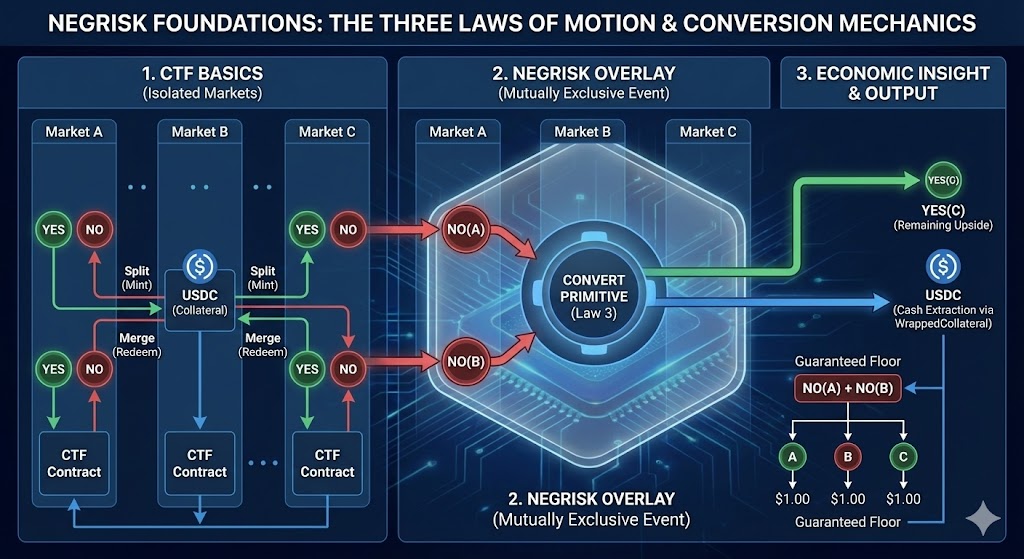 Convert Primitive: NO shares to YES shares and Cash